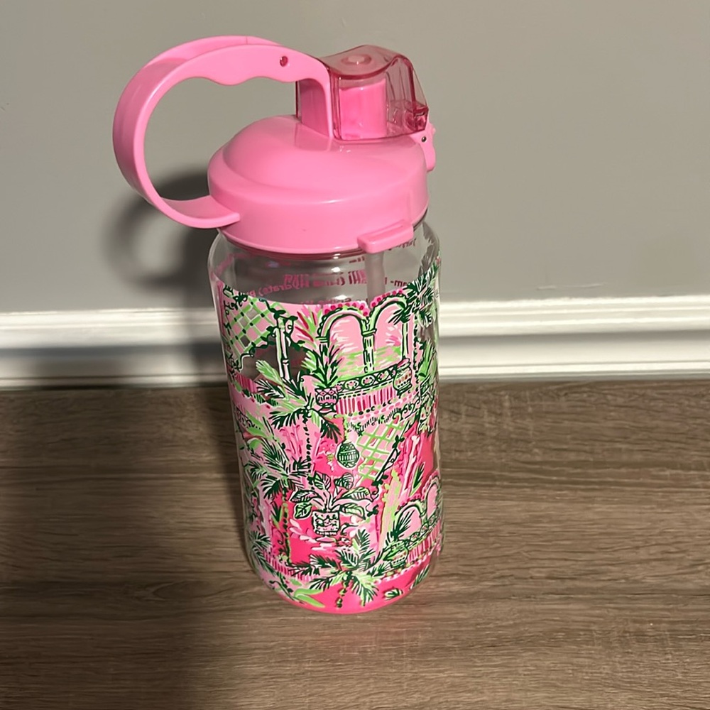 Lilly Pulitzer Mandevilla Baby Always Worth It water bottle